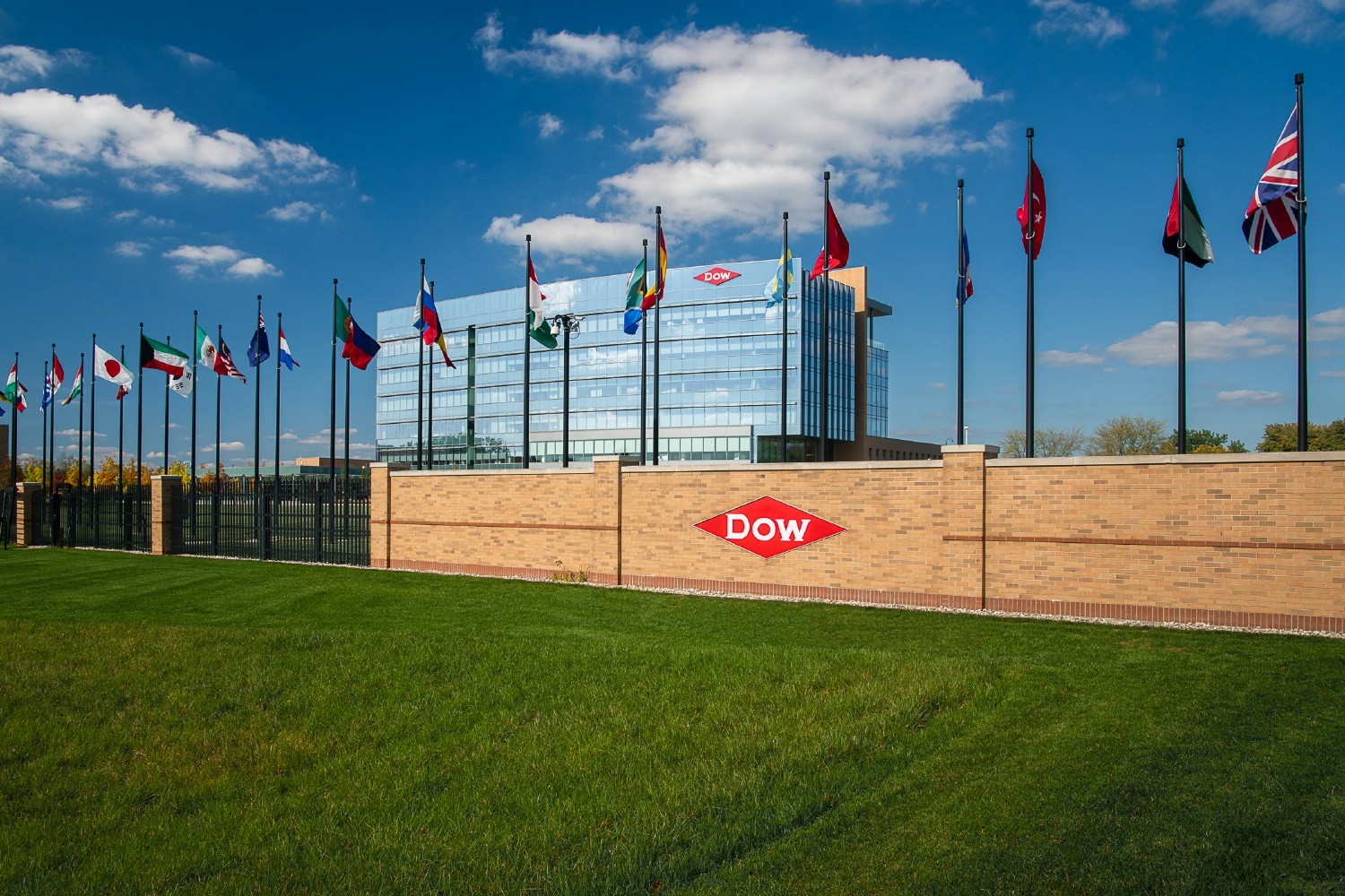 Dow’s global headquarters in Midland, Michigan.