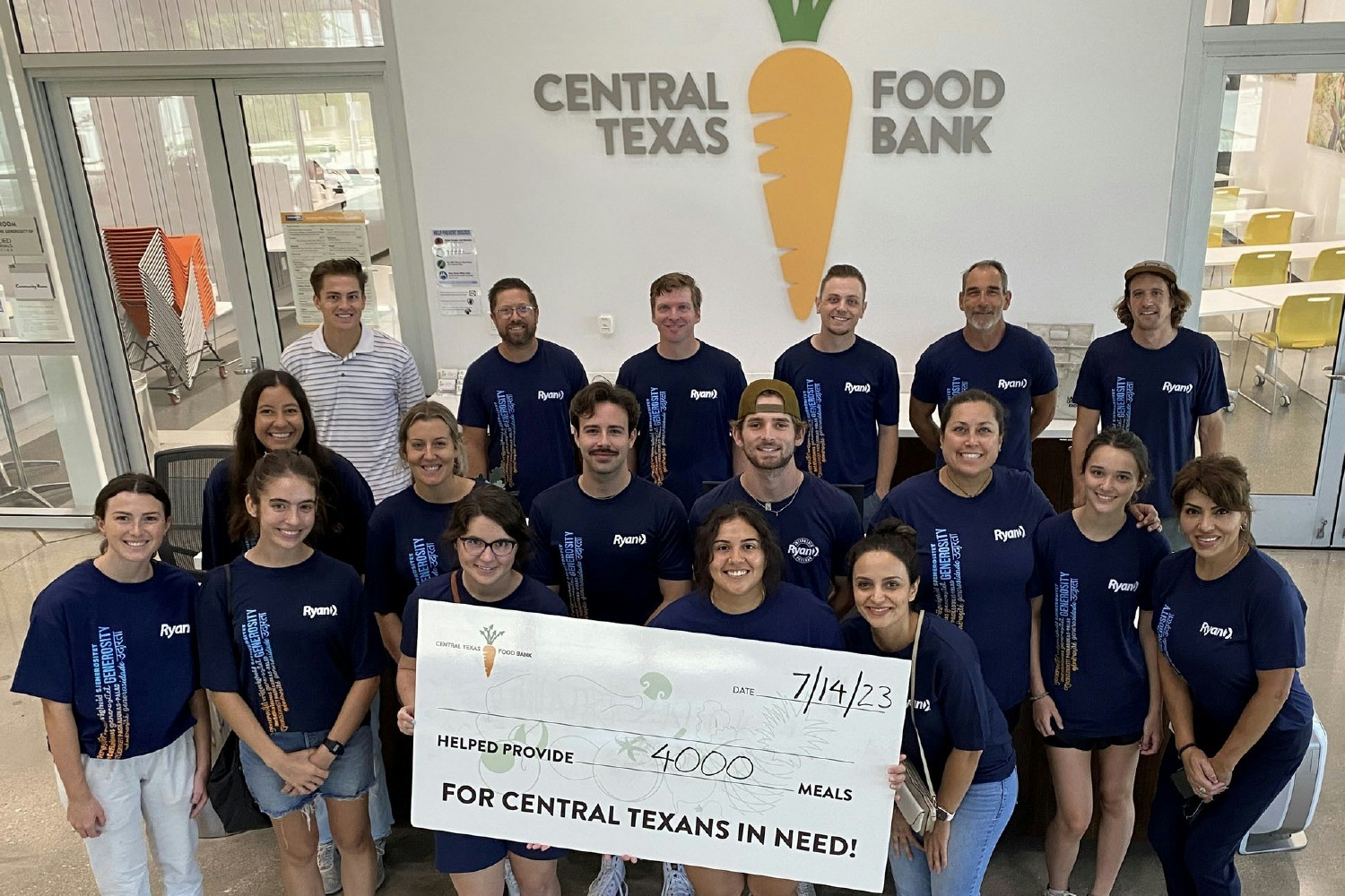 Our Austin team members had a productive shift at the Central Texas Food Bank.  