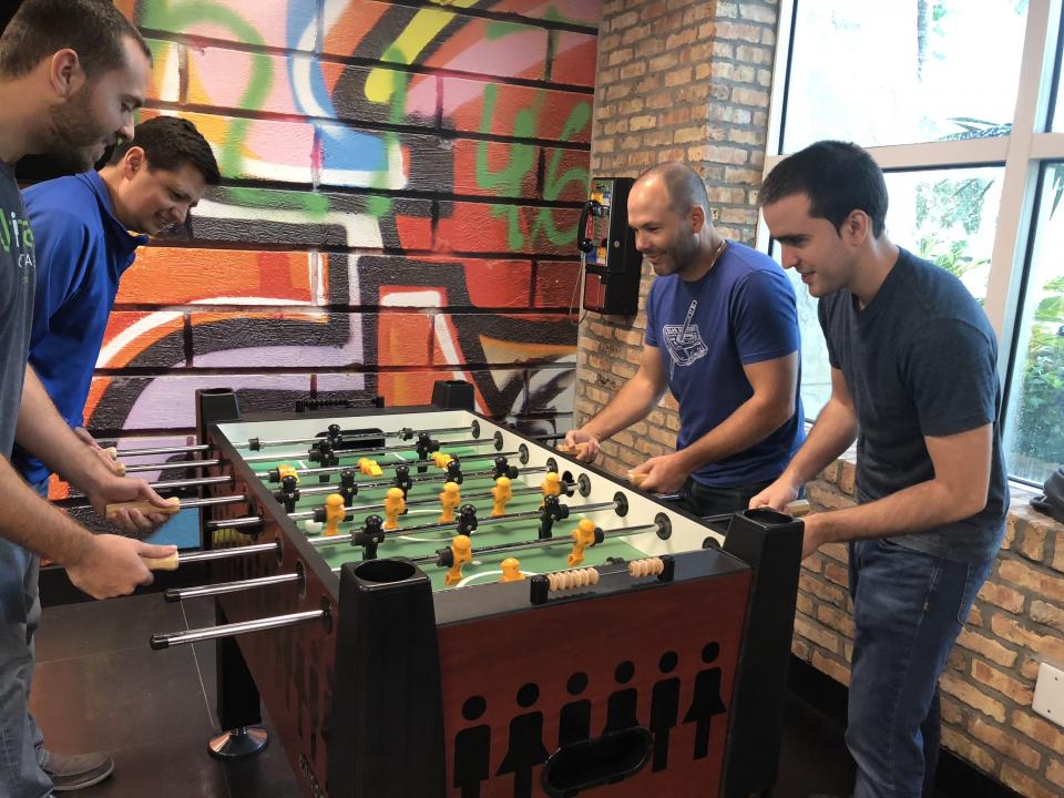 Game rooms and many other balancing activities are a big part of life at Ultimate Software.