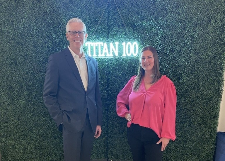Our CEO and President attending the Titan 100 reception in recognition of exceptional leadership, vision and passion.