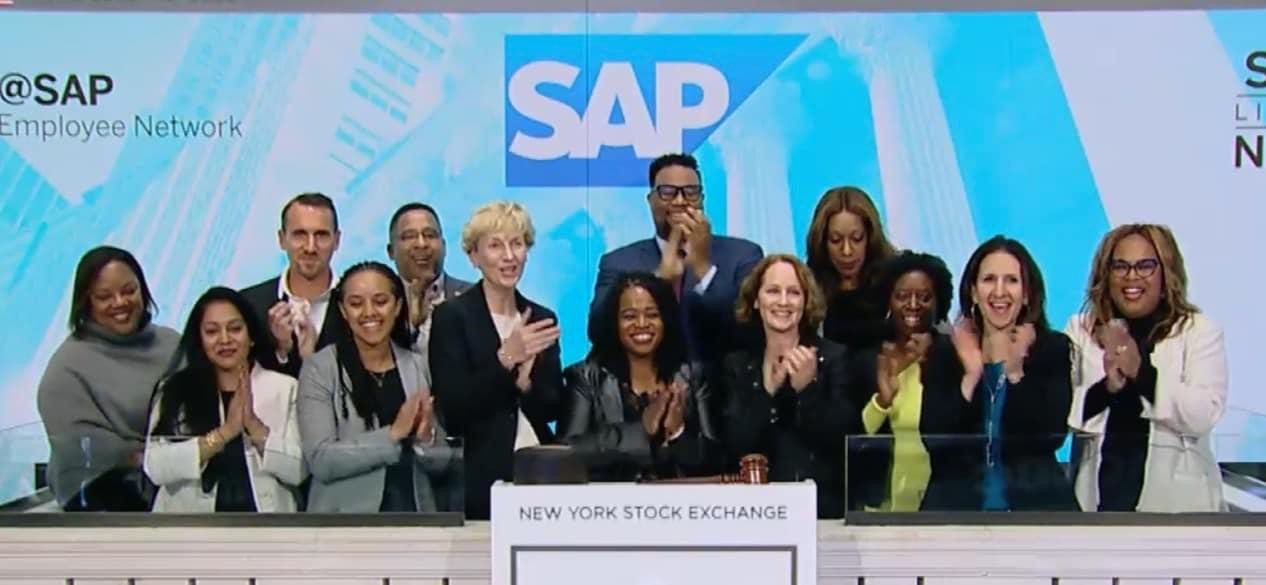 SAP Black Employee Network makes history participating in the ceremonious ringing of the bell at NYSE.