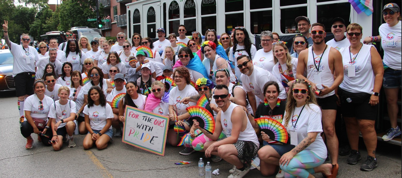Grainger’s Pride Business Resource Group, team members, family, friends, and allies celebrate individuality.