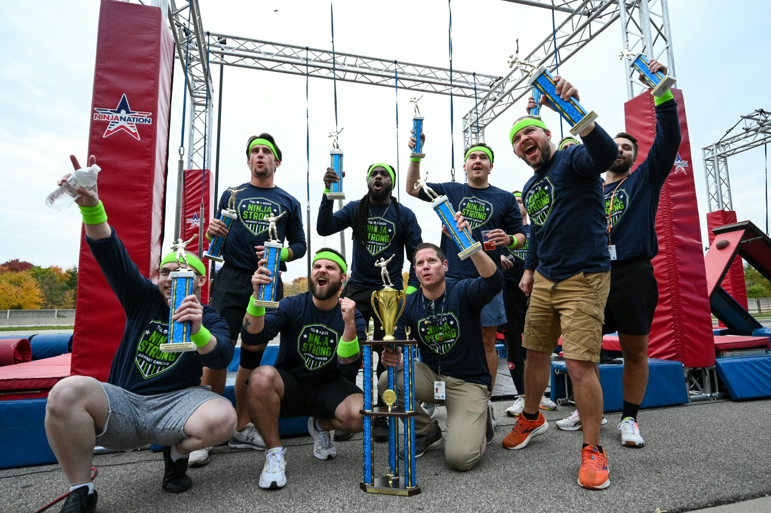 Winners at the Ninja Strong Against Cancer employee event, which helped raise $123,986 for the American Cancer Society.