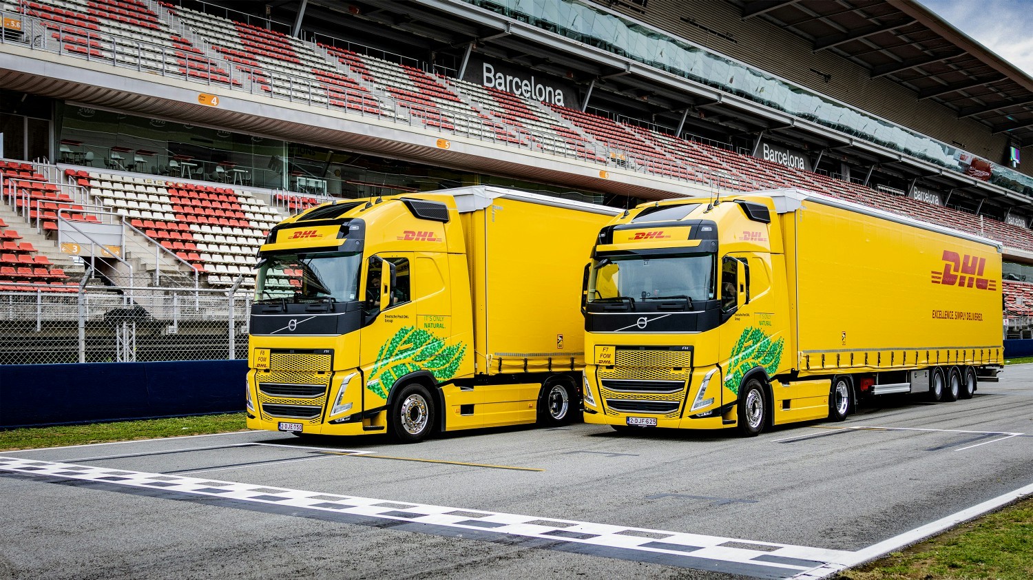 DHL introduces biofuel trucks.