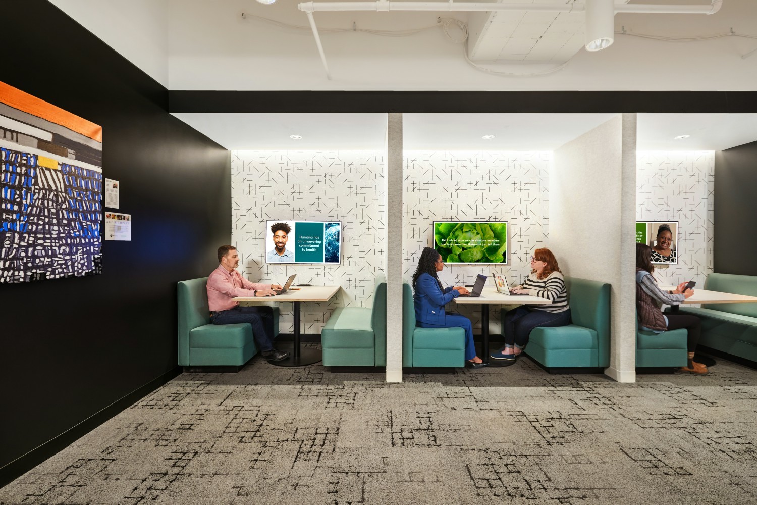 Collaborative space inside Humana offices