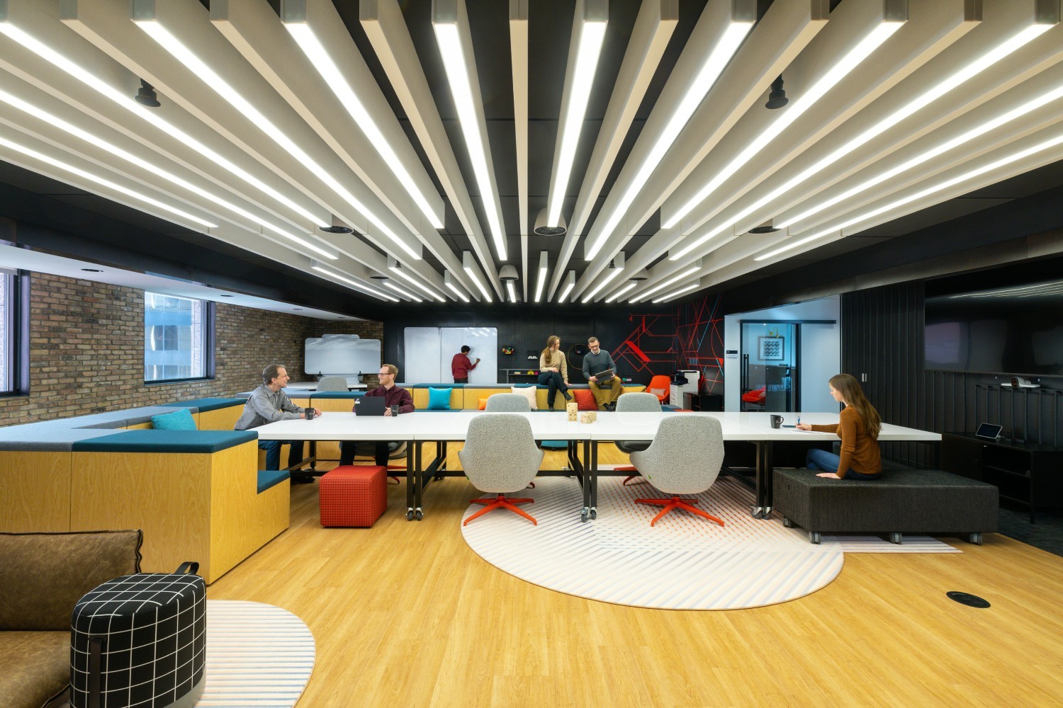 Collaborative space inside Humana offices