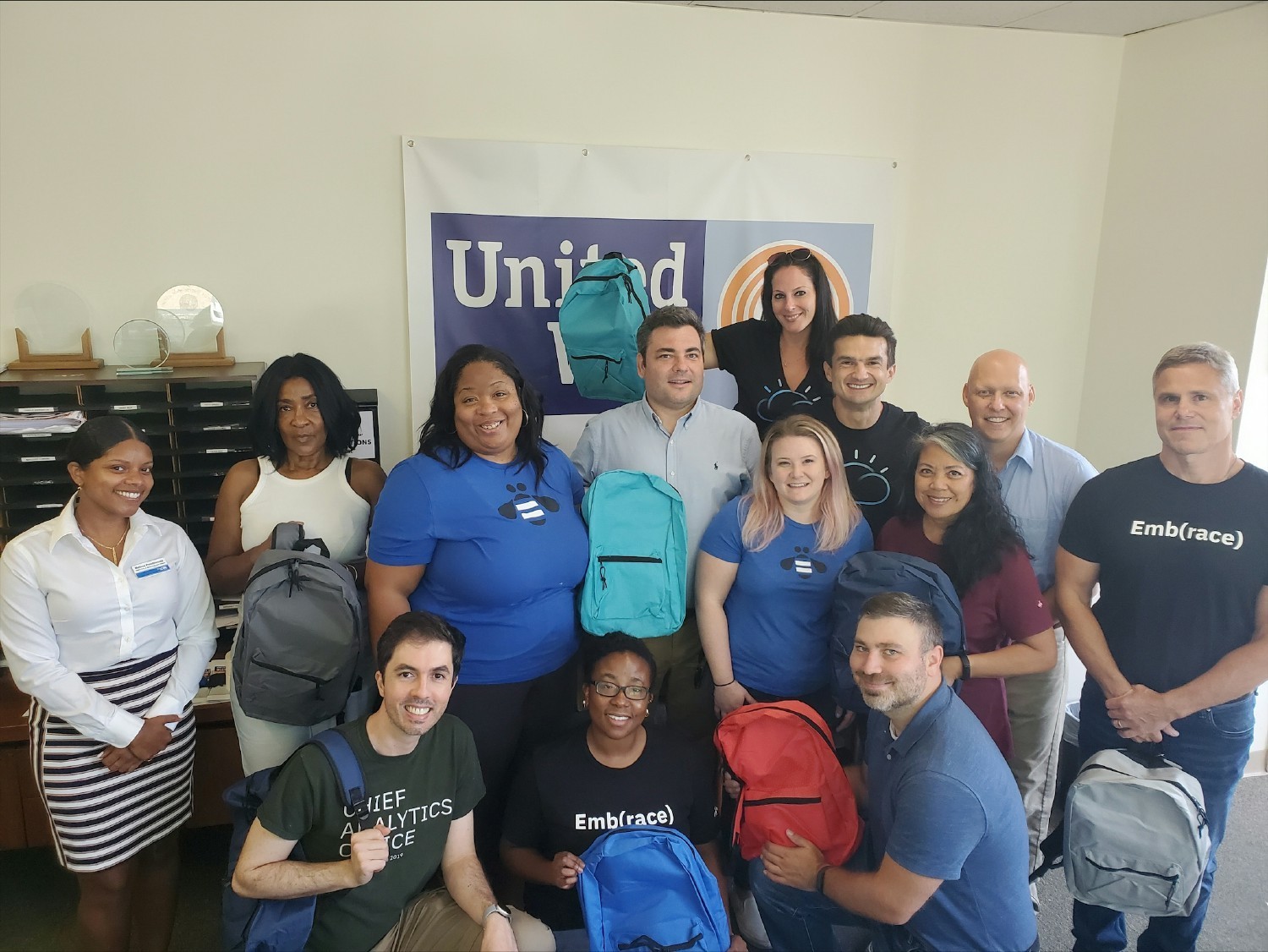 IBM Community Service event with UW of Westchester & Putnam. IBMers packed backpacks with school supplies on 8/16/22. 