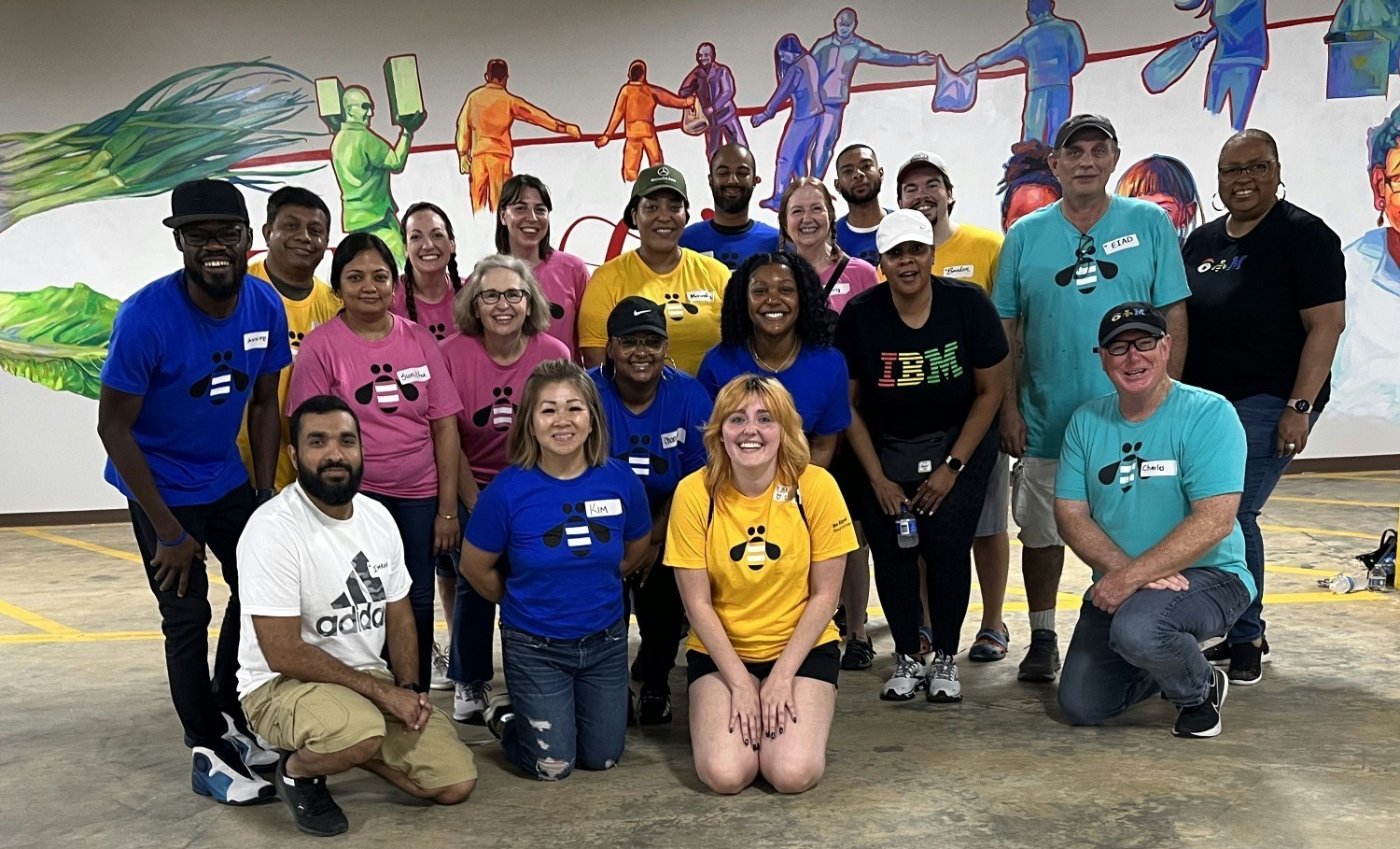 IBMers from the Client Innovation Center volunteering at Greater Baton Rouge Food Bank on 5/21/22.