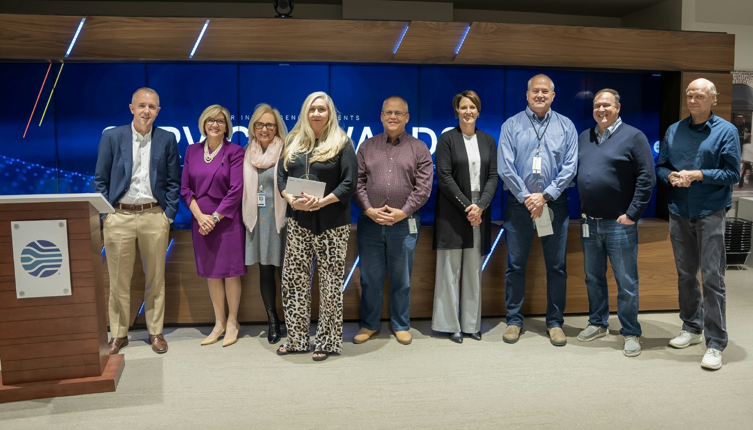 Members of our Leadership Team recognize associates with 25 years of tenure at our annual Service Awards.