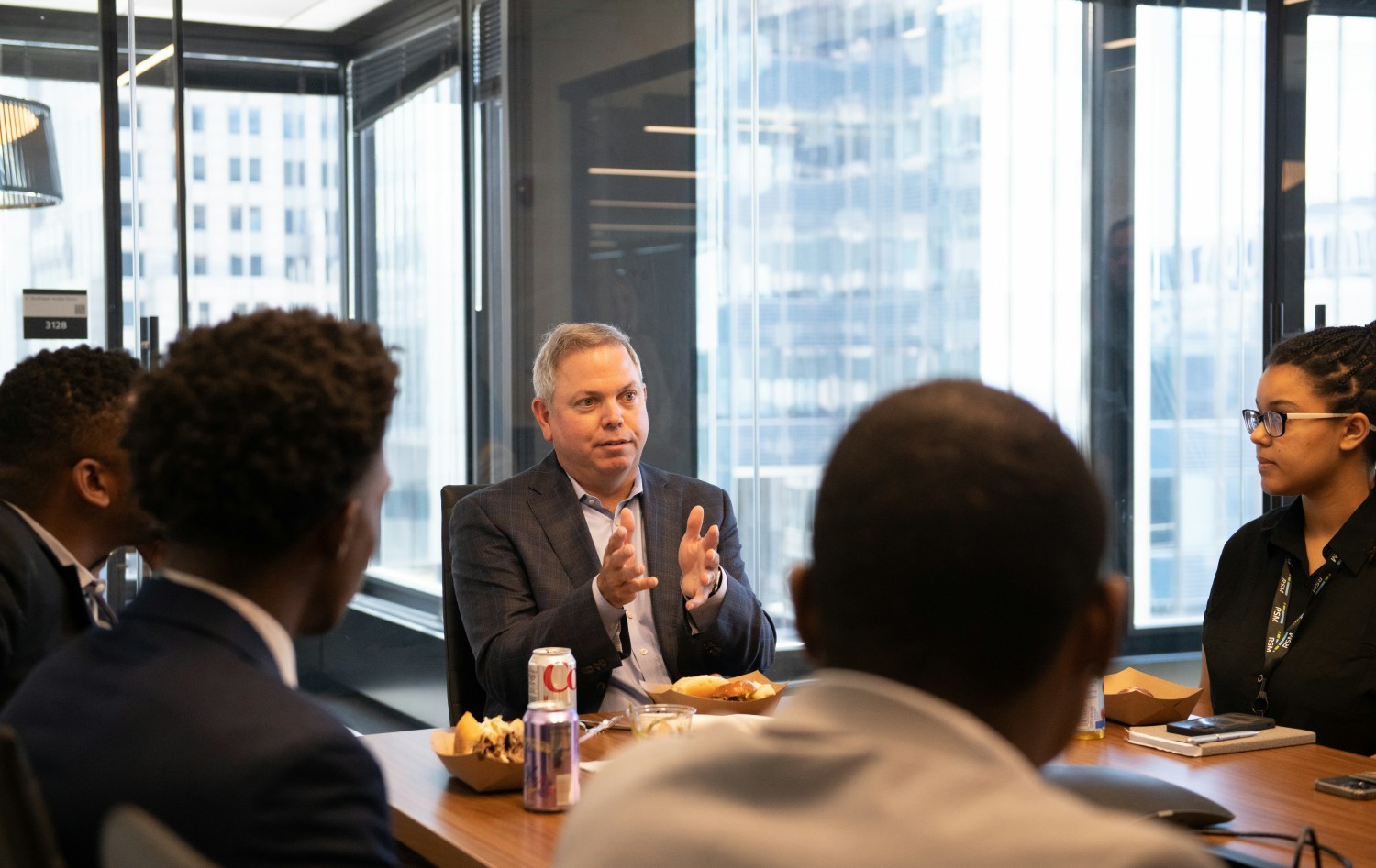 CEO Brian Becker welcomes RSM Excellence Academy Students by introducing them to the firm's inclusive culture.