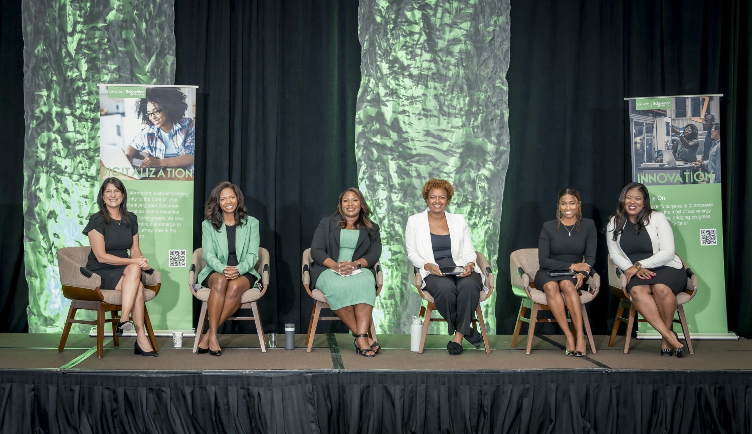 Our impressive panel of Schneider Electric speakers at the National Society of Black Engineers (NSBE) conference.