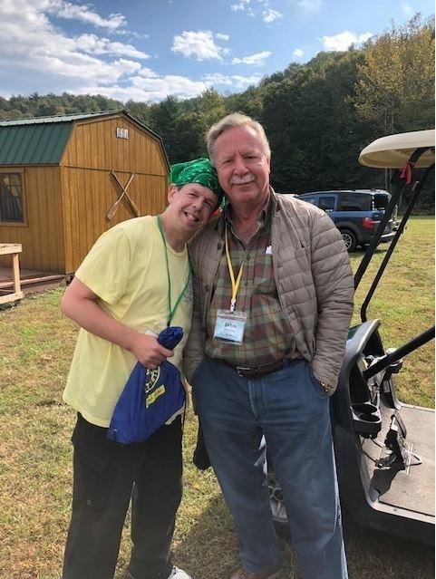 Domtar President & CEO volunteers annually at Camp Blue Skies, a camp for adults with disabilities.