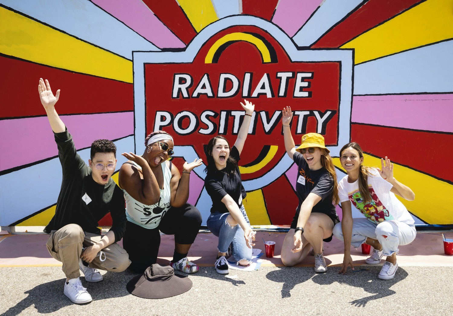 Rioters volunteered with City Year to paint murals and build planter boxes at a local school in Los Angeles.