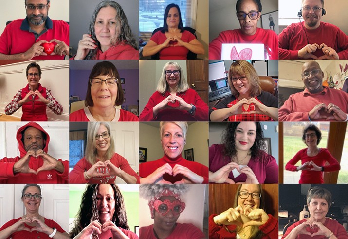 CNO associates virtually campaign for the American Heart Association to raise awareness for heart health.