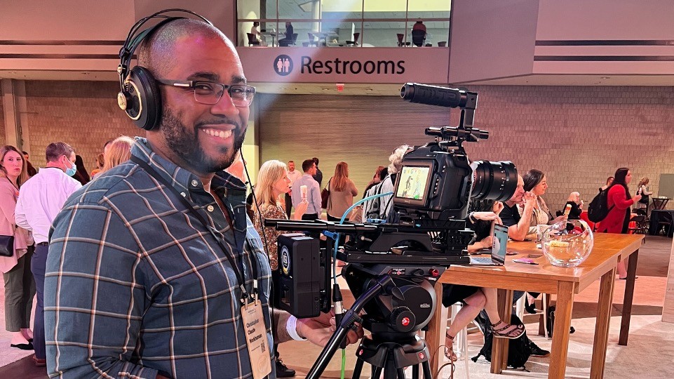 Christopher working his magic with the camera at our annual Workhuman Live conference. 