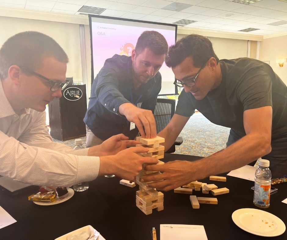 Principal Chad Wekelo participated in one of Actualize Consulting's many team-building events.
