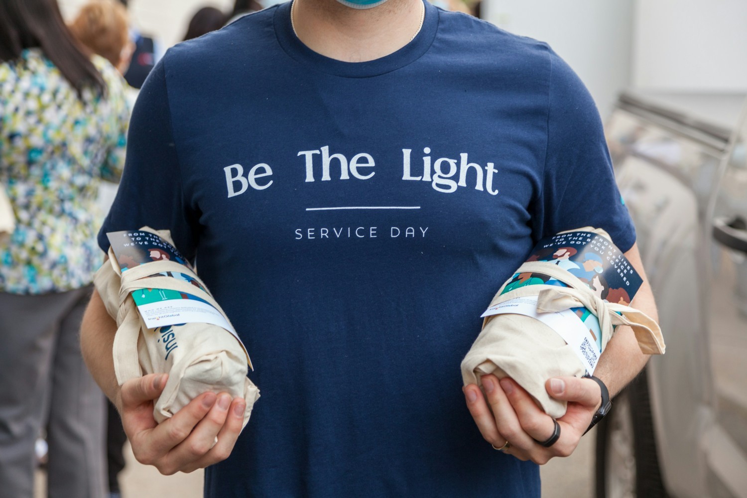 One of our employees working during one of their service days, being the light to the world around them. 