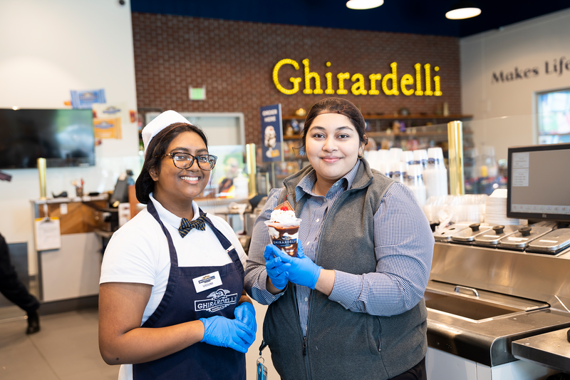 Visit one of our stores, be greeted with a smile, and enjoy one of our delicious world famous hot fudge sundaes.