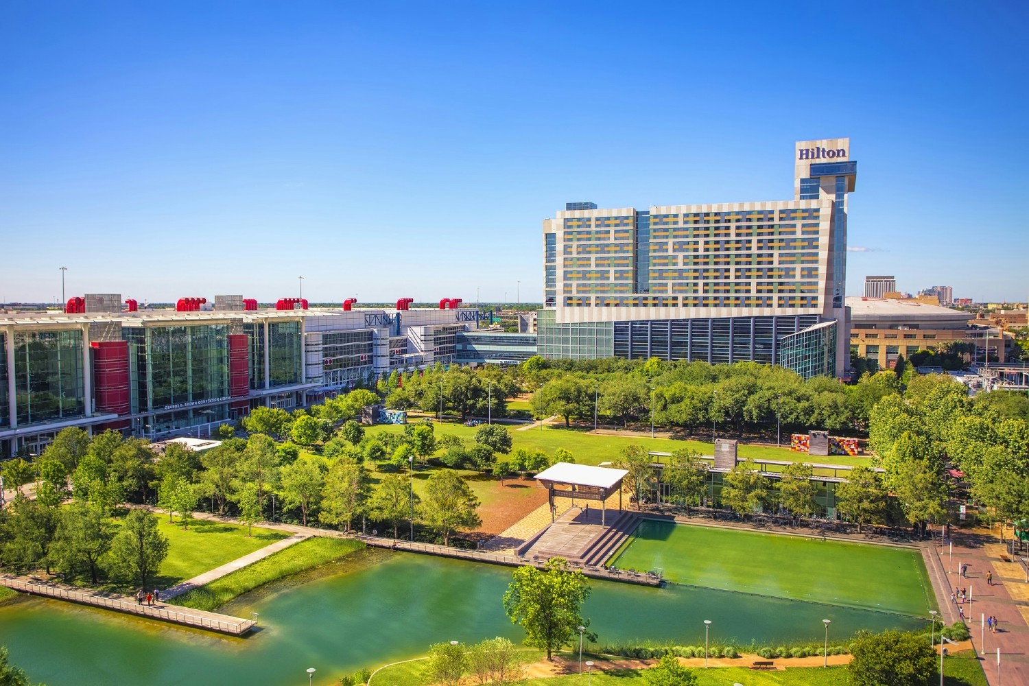 Convention Campus, including Discovery Green, Convention Center and Hilton Americas
