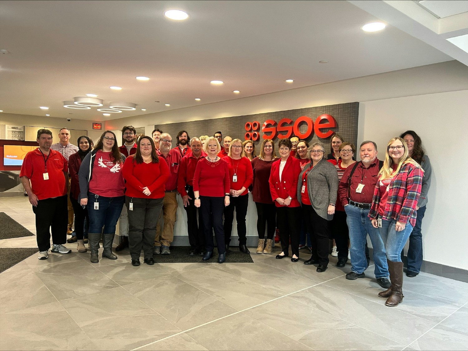 In February, some of our Toledo employees wore red to raise awareness of the No. 1 killer, heart disease.  