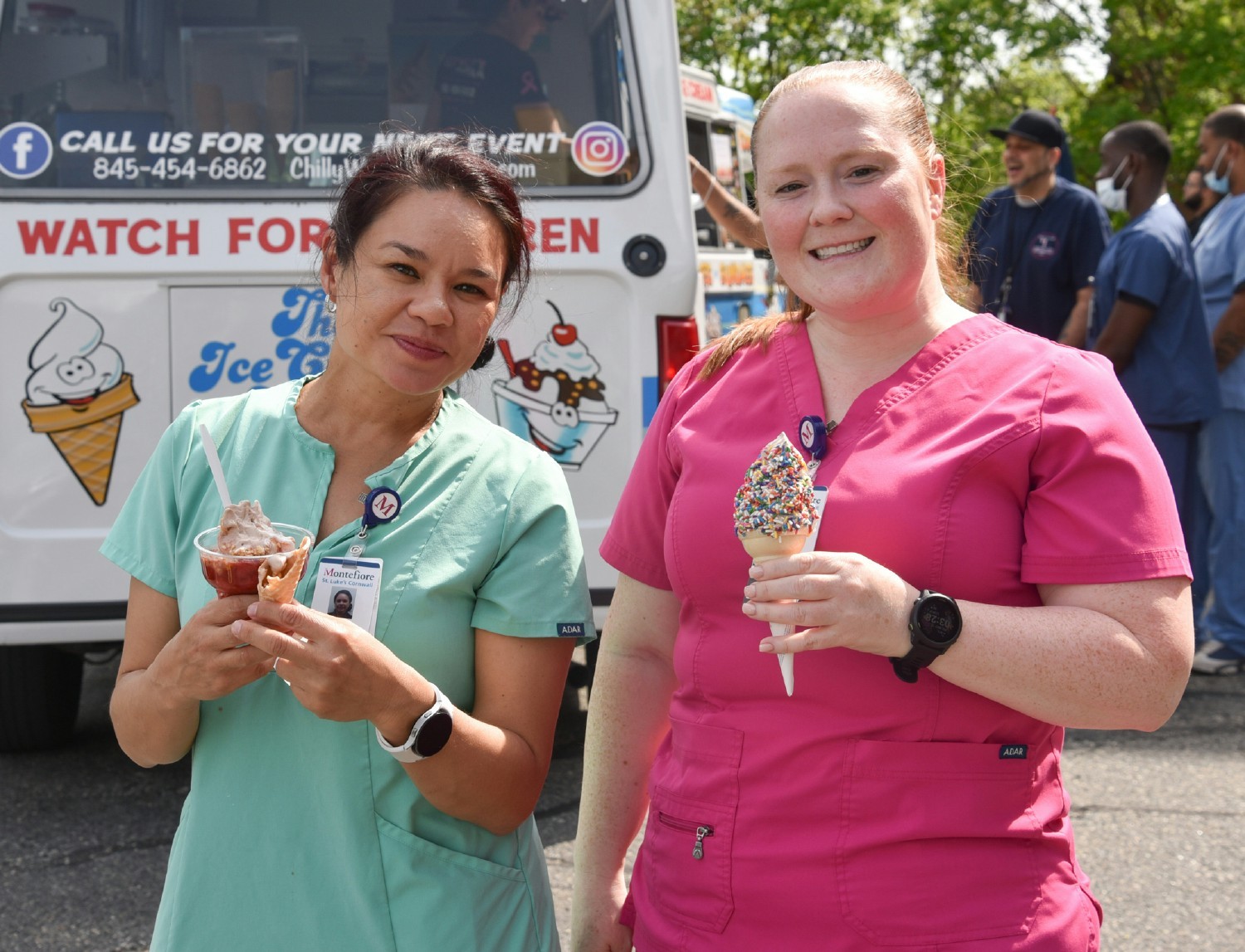 Pick your favorite from the special ice cream truck brought onsite in celebration of Hospital Week! 