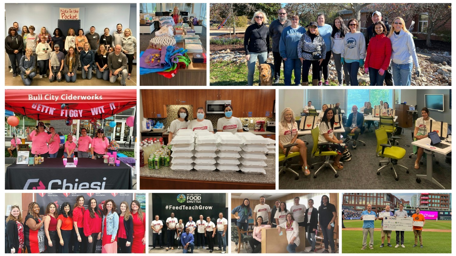 Chiesi USA donated more than $830k and around 200 employees supported 65 nonprofits (Chiesi in the Community 2022).