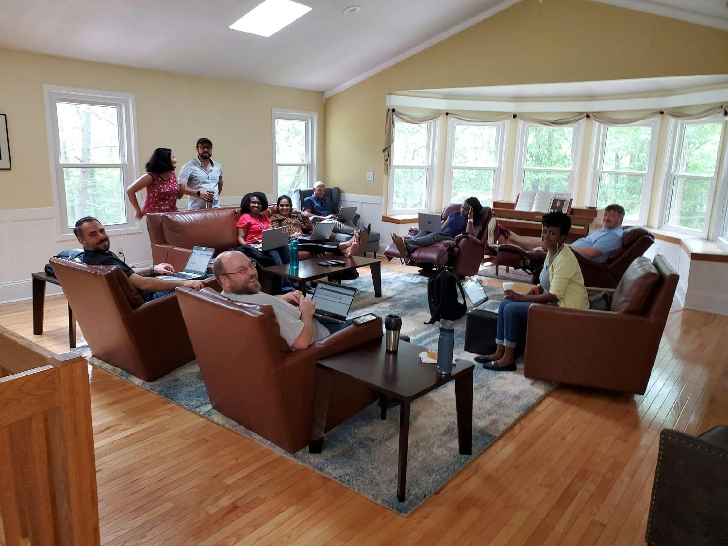 The Catoctin Getaway is a vacation home just for TCGers. Here, TCGers used the house for a team meeting and cook out.