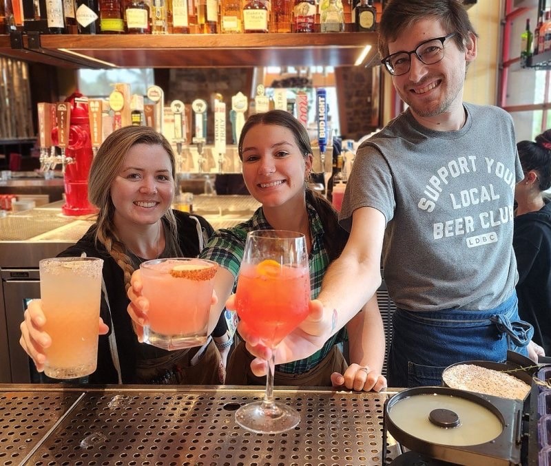 Cheers to Lazy Dog bartenders create newly added cocktails!