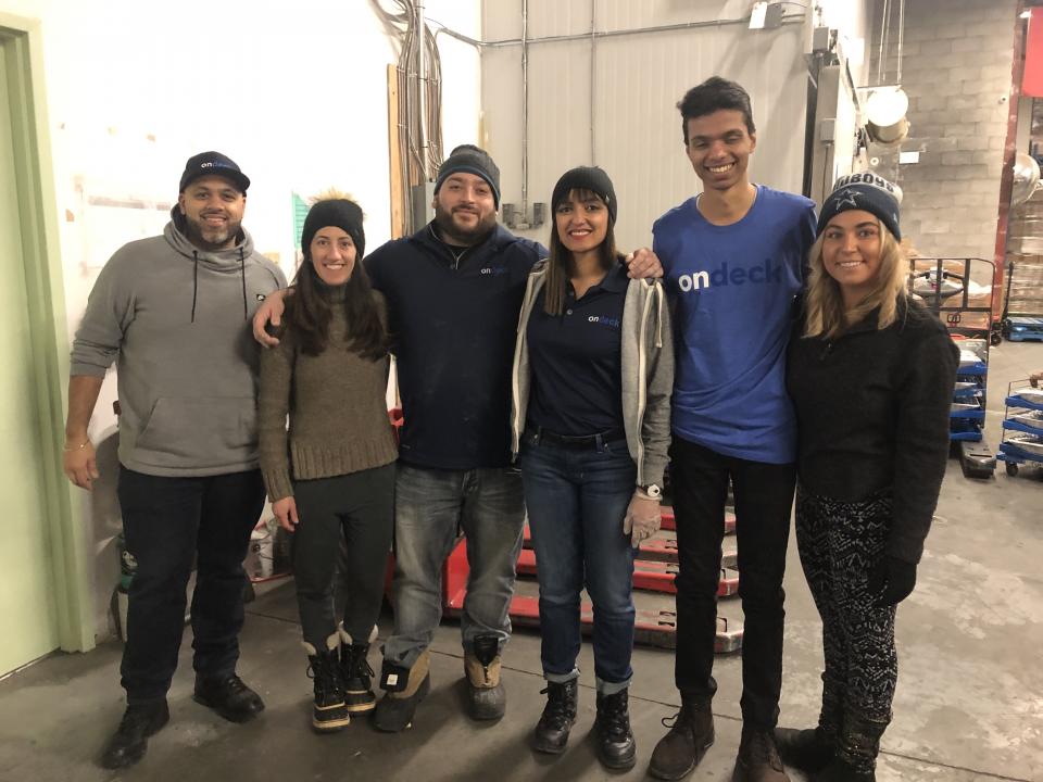 Canada team members volunteering on Martin Luther King Jr. Day