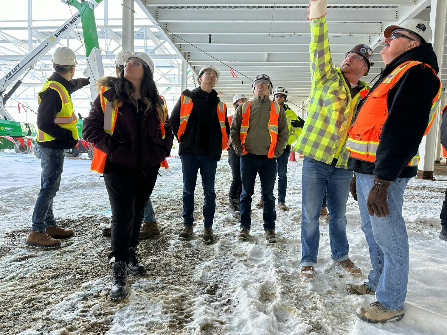 Ruby engineers visit a General Motors project construction site in Lansing, Michigan to see their work come to life.