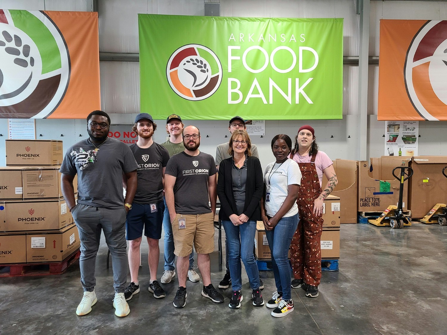 Every quarter we plan a volunteering opportunity for team members. This is us at the AR Foodbank!