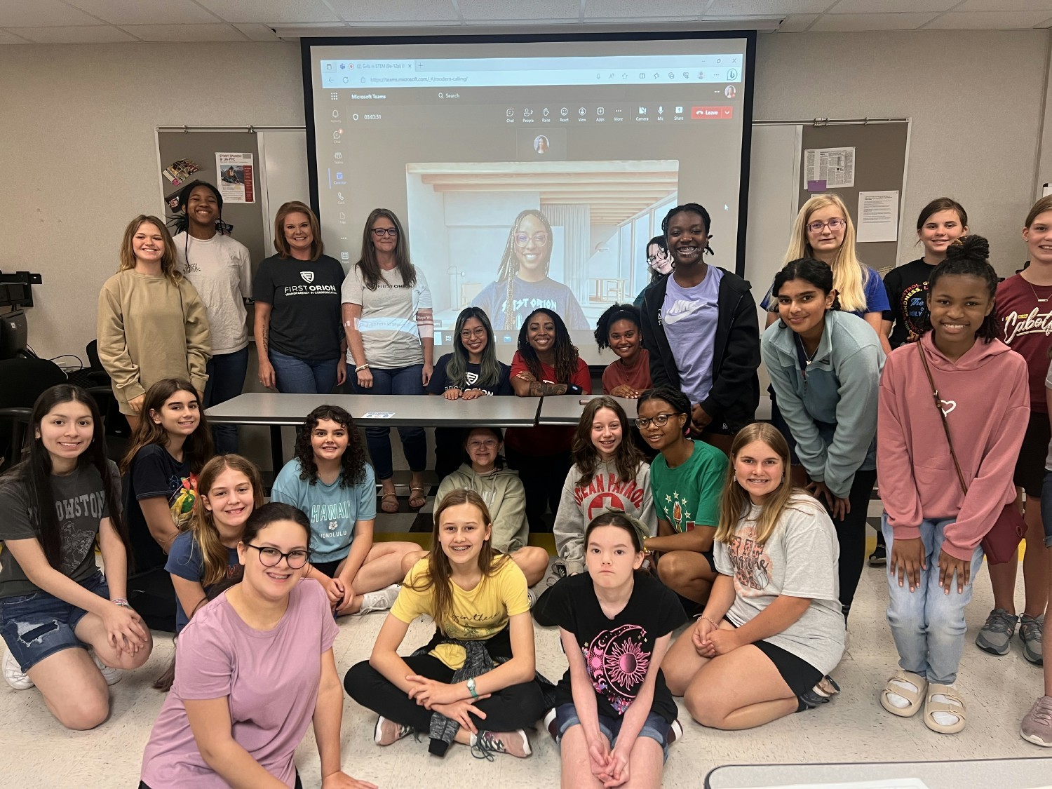 Our Women in Tech ERG planned some fun activities for the Girls in STEM group.  