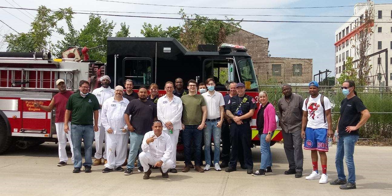 Food truck day in the summer.  We invited First Responders from the community to enjoy the day with employees.