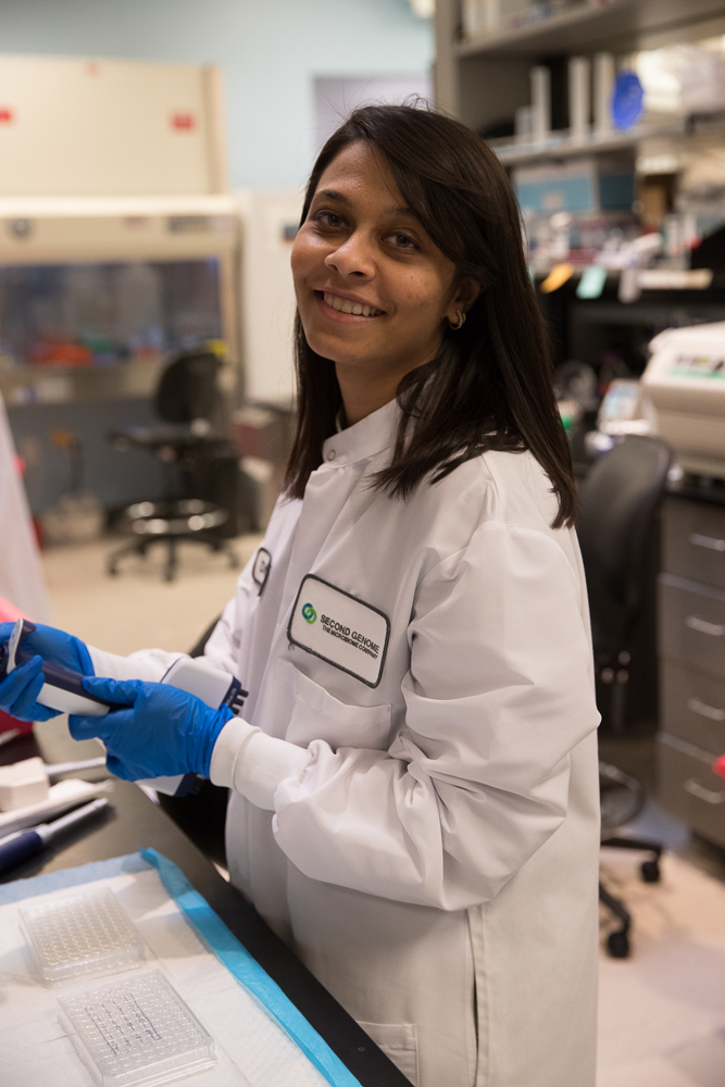 One of our Senior Research Associates in the lab. Our team members are the heart of our organization.