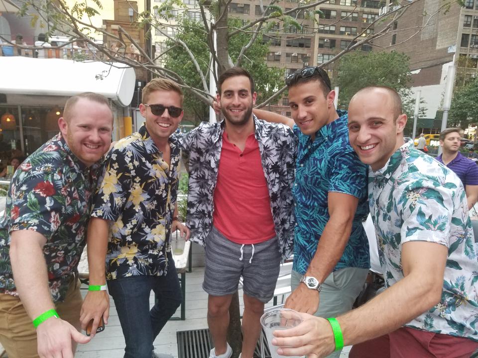 Great minds dress alike at one of our team happy hours!
