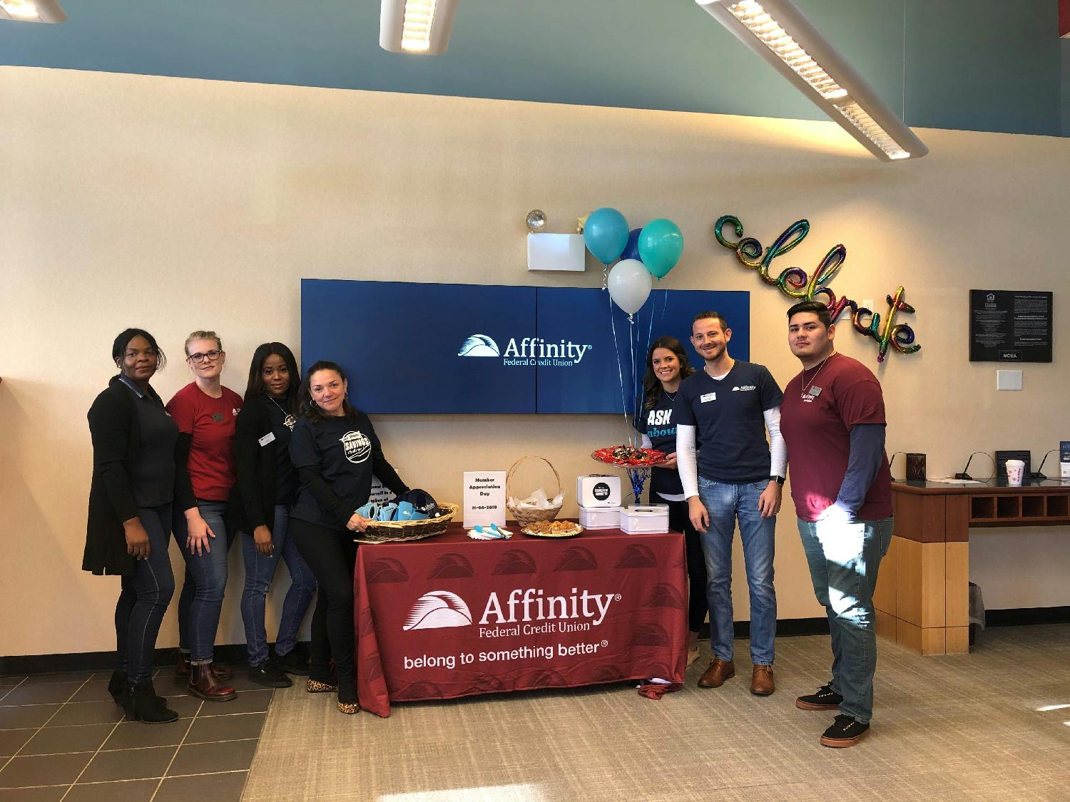 Affinity celebrates Member Appreciation month in branches to thank members for being a part of our community connected