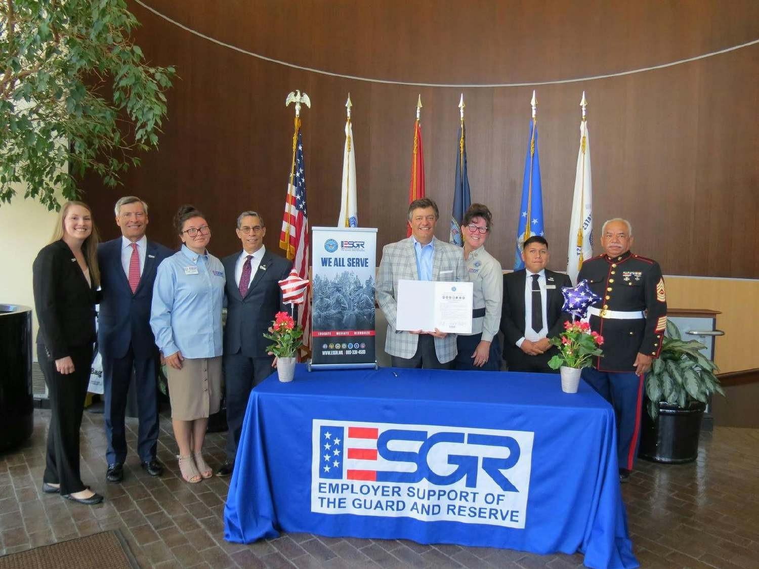 SCI underscores its commitment to military associates and joins ESGR's Statement of Support Program.