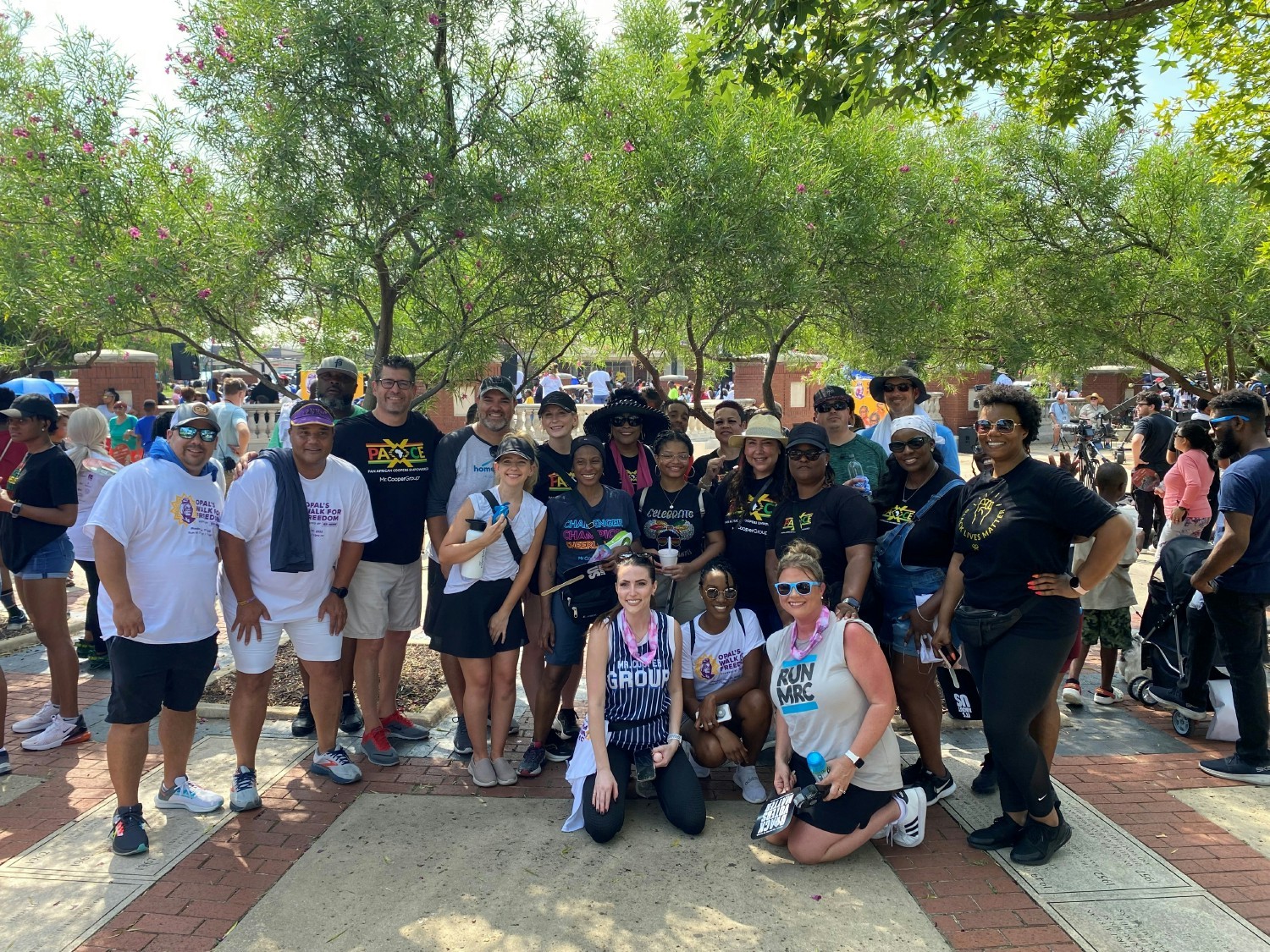 Mr. Cooper Group team members participated a walk in honor of Juneteenth. 