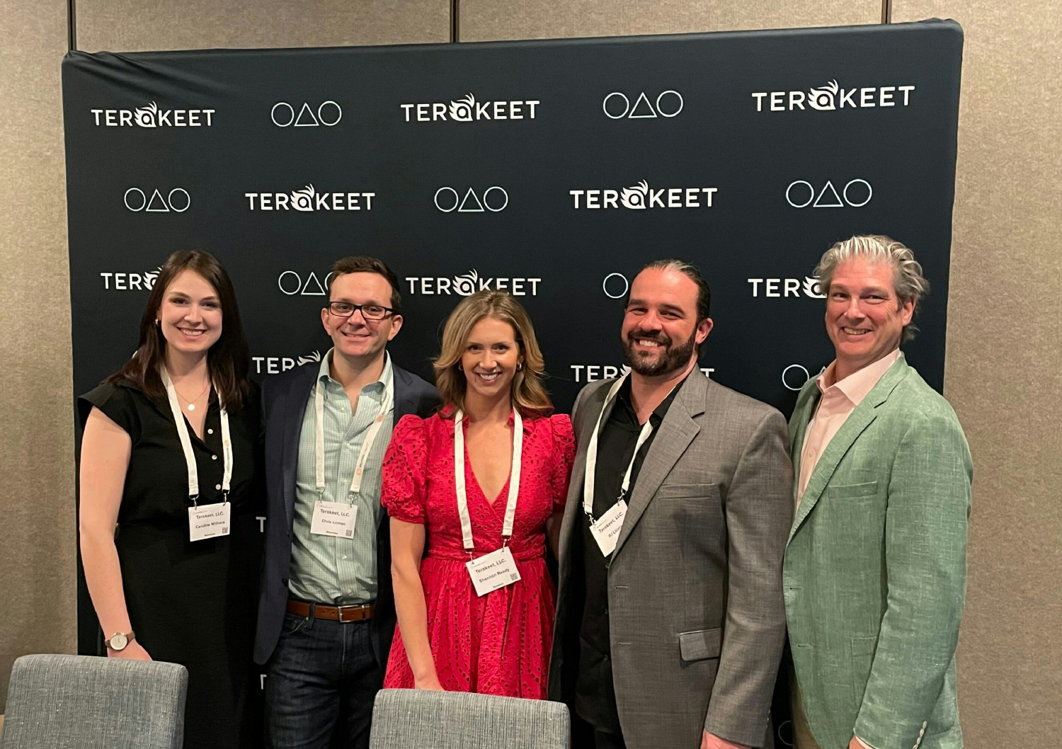 Terakeet employees at a national conference launching a new category of marketing: Owned Asset Optimization (OAO). 
