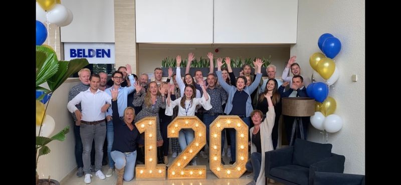 Venlo, Netherlands celebrating Belden's 120 anniversary!