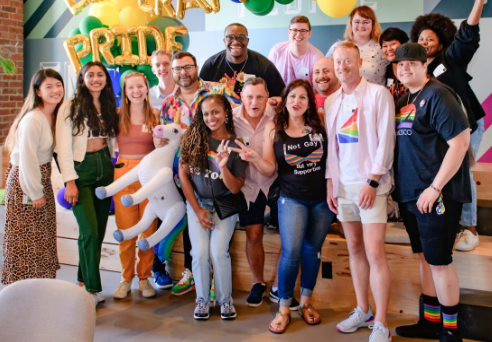 LiveRampers celebrating PRIDE Month in our SF Office