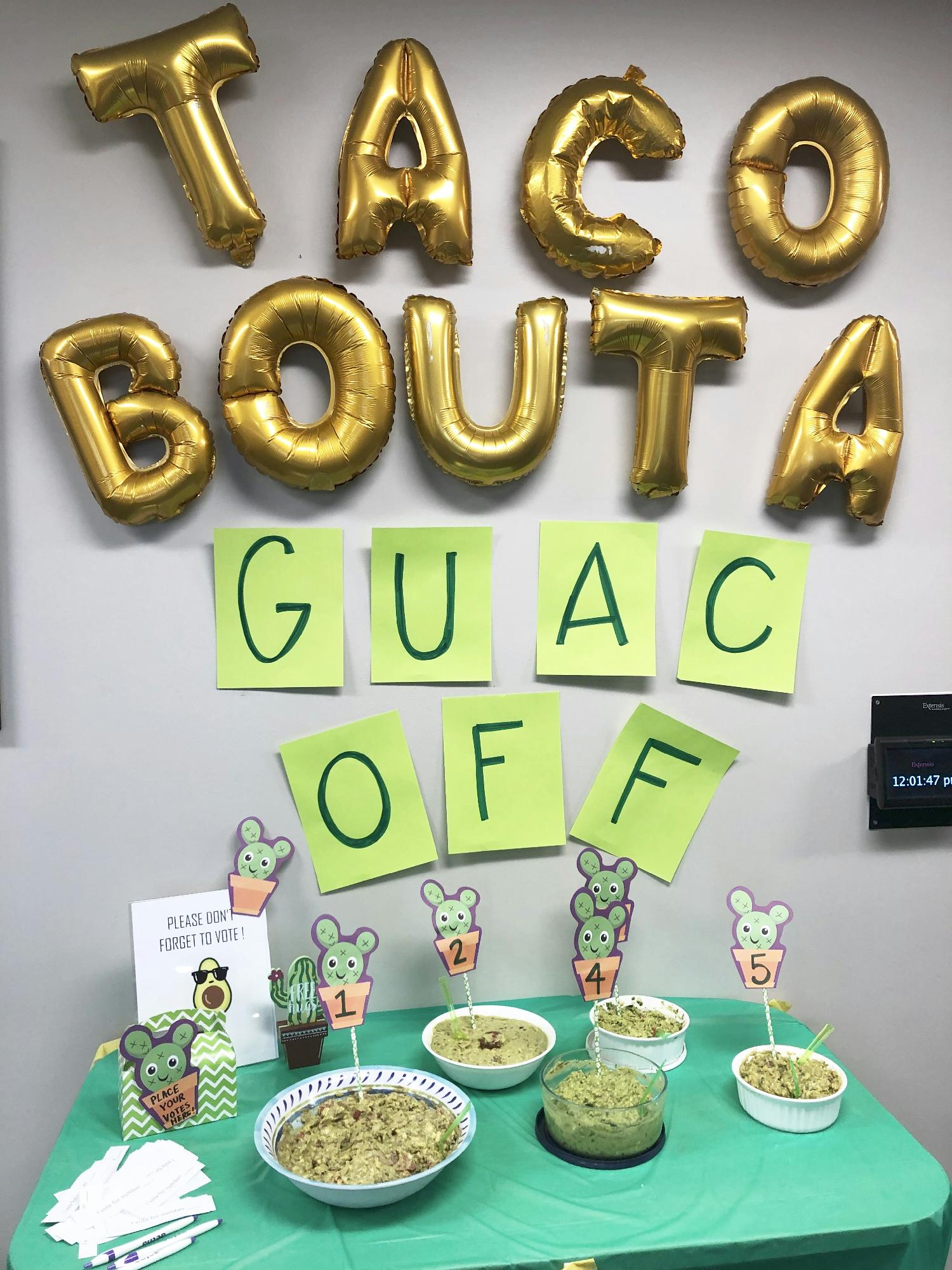 Extensis has a 'Guac-Off', employees made guacamole and we held an employee vote to choose the tastiest!