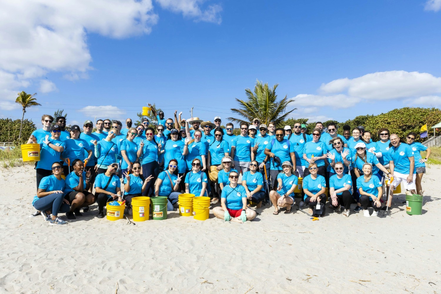 MDVIP community went out in droves to participate in the beach cleanup, removing tons of trash.