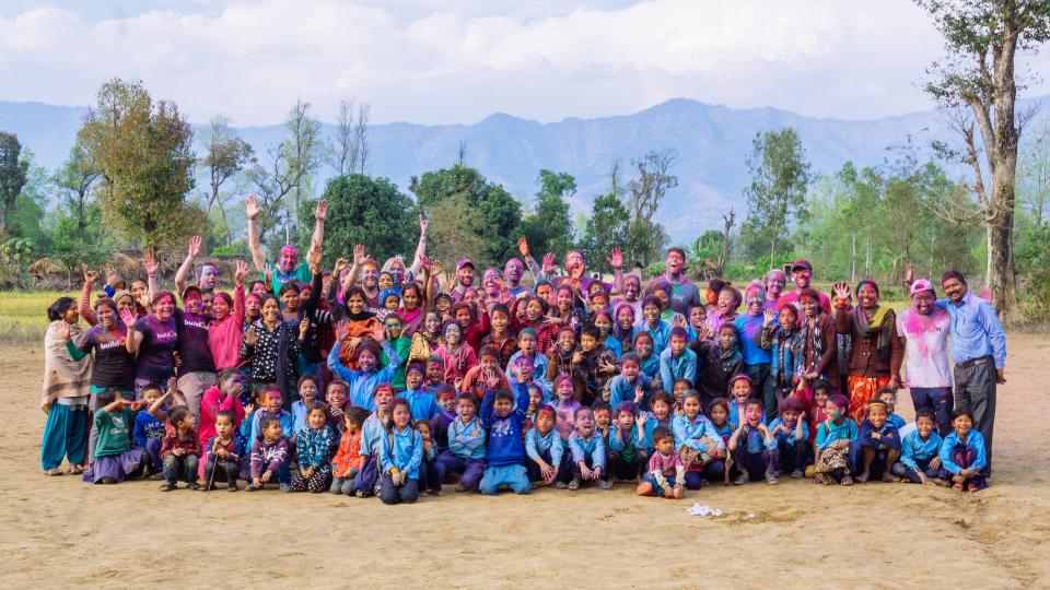 Classy staff in Nepal for ClassyGives with buildOn