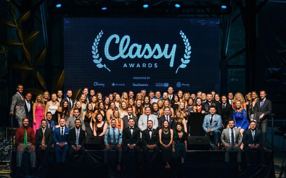 The Classy team at the 2017 Classy Awards ceremony in Boston, MA