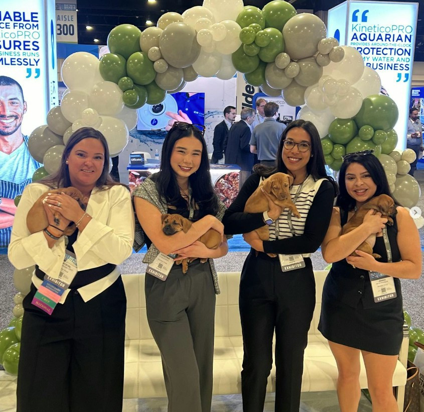 Our Sales Team always has a great supporting local animal shelters while representing the company at tradeshows. 