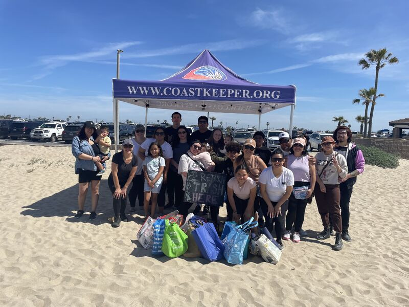 Employees, family, and friends prevented 29.5 lbs. of trash from entering the ocean during our Earth Day beach cleanup. 