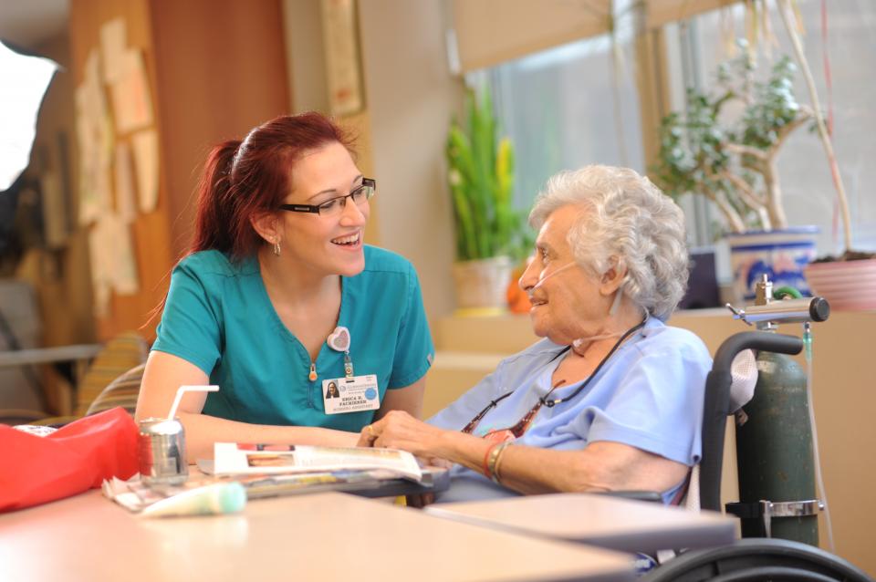 Building relationships with residents is a unique benefit of working at Gurwin.