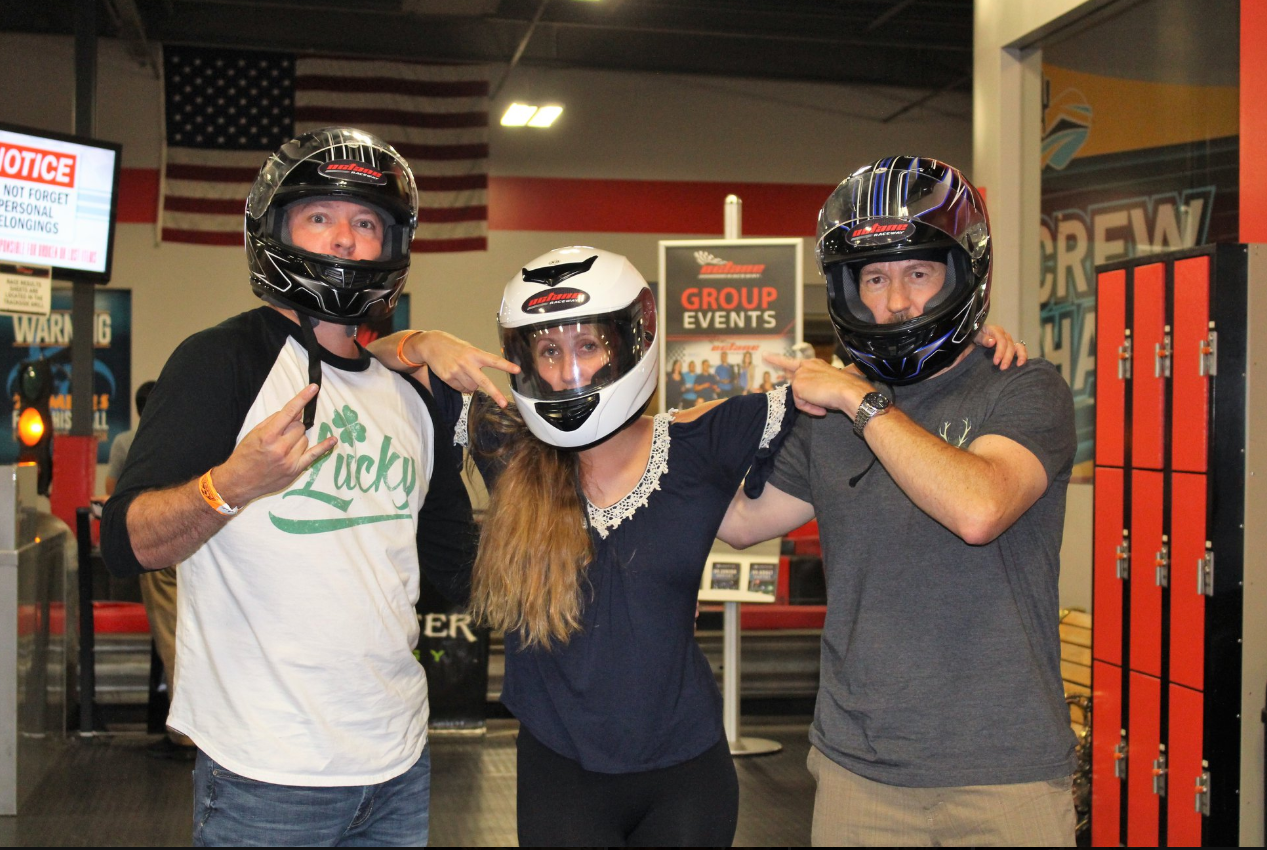 Go-karting isn't just for the kids! But they were invited to this family friendly social event too :) 
