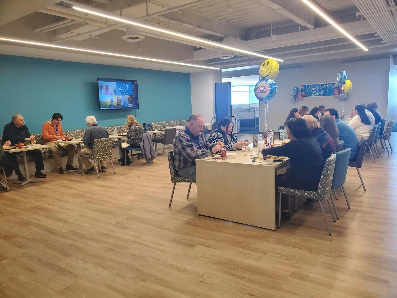 After renovations to our Lisle office were complete, a welcome back employee luncheon was held